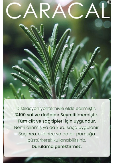 Caracal Saf Biberiye Suyu Güçlendirici Saç Toniği 100 ML