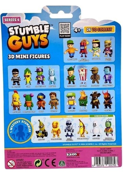 Stumble Guys Seri 4 5'li Mini Figür Inmate 613