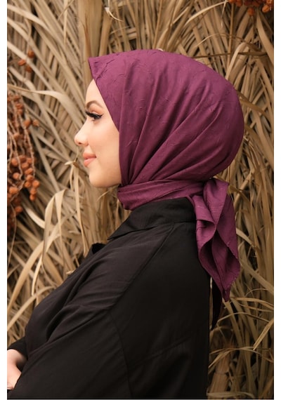 Bambu Kraş Eşarp Tesettür Giyim, Hafif, Rahat, Şık, Yüksek Kalite, Hijab, Scarf, Shawl Bordo