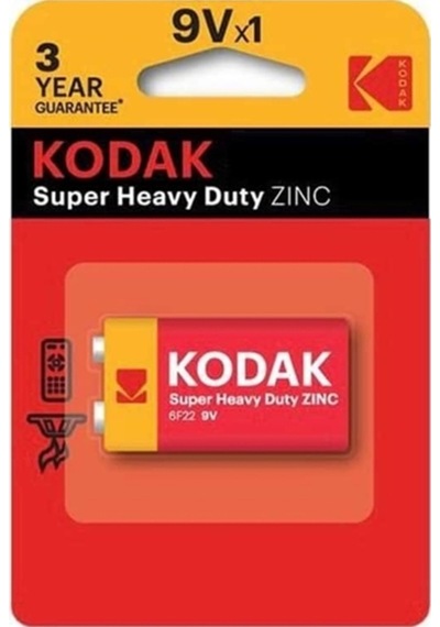 Kodak Shrink Çinko Karbon 9 Volt Pil