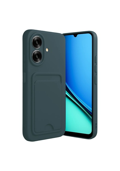 Realme Note 60 Kelvin Kartvizitli Silikon - Koyu Yeşil 0.2M-Çok Renkli