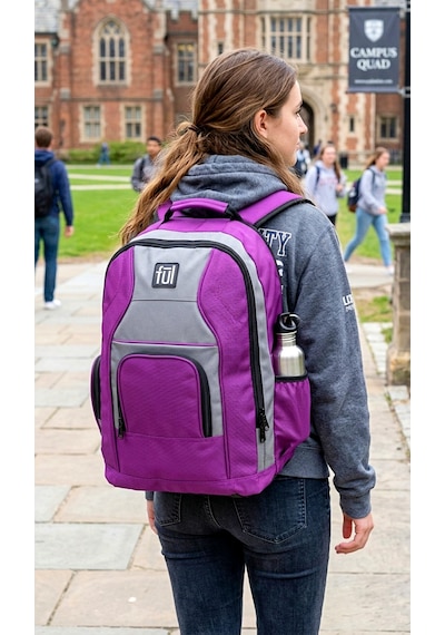 Ful - Sweet Mel Mor Gündelik Seyahat Unisex Laptop Sırt Çantası