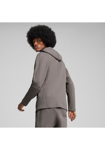 Puma Evostrıpe Erkek Tam Fermuarlı Kapüşonlu Ceket 684613 79 Gri