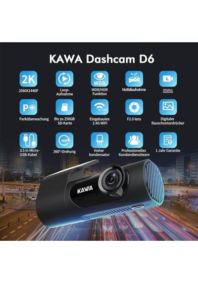 D6 2k 135 Derece Araç Kamerası