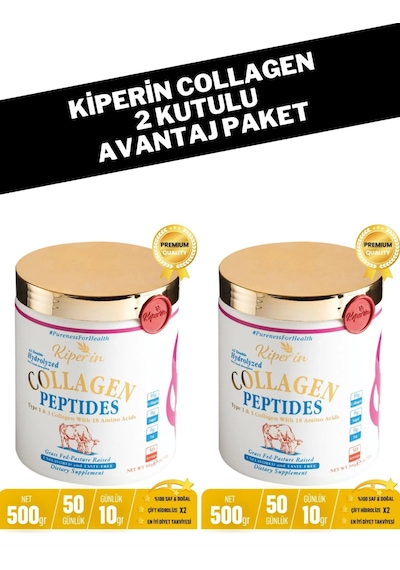 Kiperin Collagen Peptides 50 Günlük 2 x 500 G