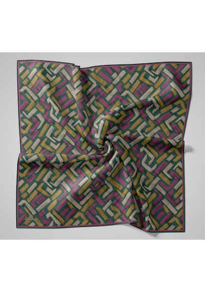 Silk Home Soft Eşarp 73096-21 Yeşil, Hardal, Pembe, Vizon