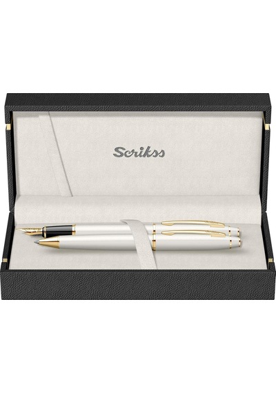 Scrikss Noble 35 Dolma Kalemtükenmez Kalem Takım Inci Beyazı Genel
