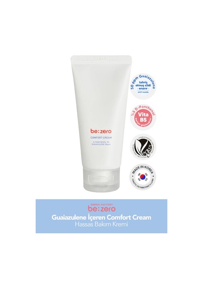 Derma Factory Guaiazulene İçeren Hassas Bakım Kremi Derma Factory Be Zero Comfort Cream 80 ML