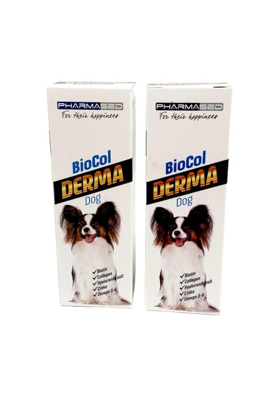 Pharmased Derma Biocol Köpek Tüy Sağlığı İçin Vitamin Takviyesi 2 x 50 ML