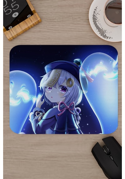 Qiqi Genshin Impact Anime Gacha V1 - 22x18 Gaming Mouse Pad Fare Altlığı