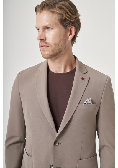 İmza Kahverengi Mono Yaka 6 Drop Slim Fit Beli Lastikli Takım Elbise 1001260194 Sütlü Kahverengi İmza Kahverengi Mono Yaka 6 Drop Slim Fit Beli Lastikli Takım Elbise 1001260194 Sütlü Kahverengi