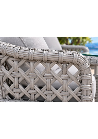Rattan Bahçe Ve Balkon Takımı 3+3+1+1 2 Adet Puf Hediyeli