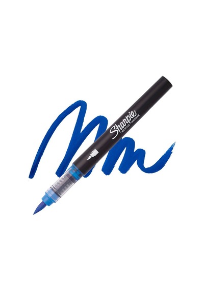 Sharpie Akrilik Markör Fırça Uç Mavi 2218125 Diğer