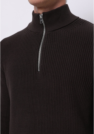 Colin's Colins Regular Fit High Neck Jakarlı Erkek Kahverengi Kazak Cl1076440 Q1.v2 Brw Kahverengi