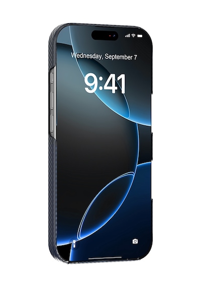 Apple Uyumlu iPhone 17 Pro Kılıf M-safe Şarj Özellikli Raptic Aramid Skin Transform Serisi Kapak Mavi