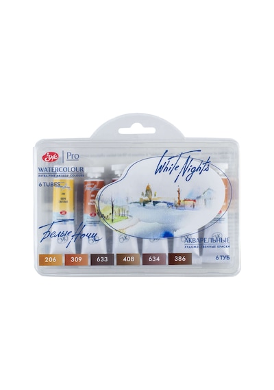 St. Petersburg White Nights Extra-fine Tüp Sulu Boya Seti 10 ML 6lı Naturel Earth 1 Palette 19139211