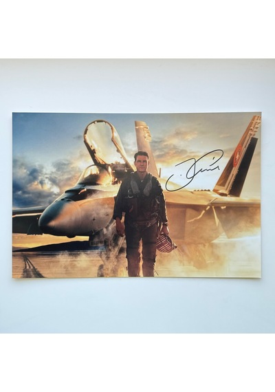 Tom Cruise Top Gun 20x30 Cm Boyutunda El İmzalı Fotoğraf Ömür Bo