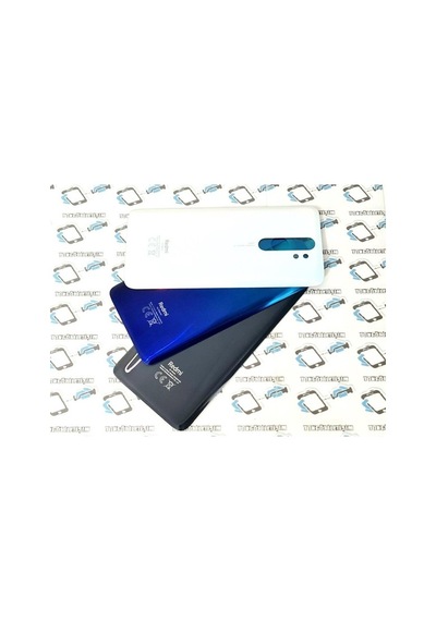 Yunjiwu Redmi Note 8 Pro Arka Pil Batarya Kapağı Cam 503821631 Xiaomi Siyah