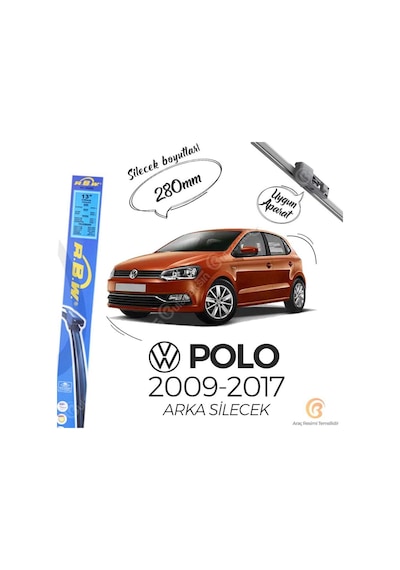 Volkswagen Polo Arka Silecek 2009-2017
