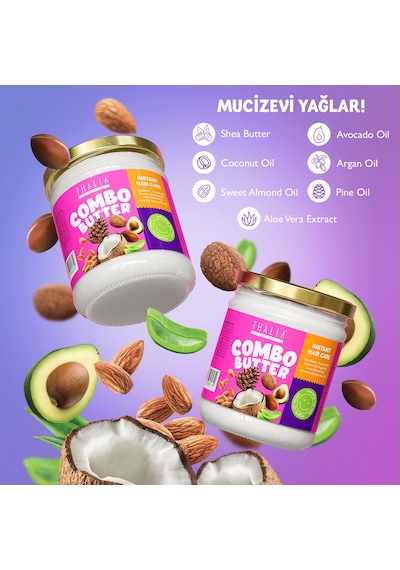 Thalia Combo Butter Güçlendirici & Onarıcı Anında Etkili Saç Bakım Yağı 190 G Thalia Combo Butter Güçlendirici & Onarıcı Anında Etkili Saç Bakım Yağı 190 G