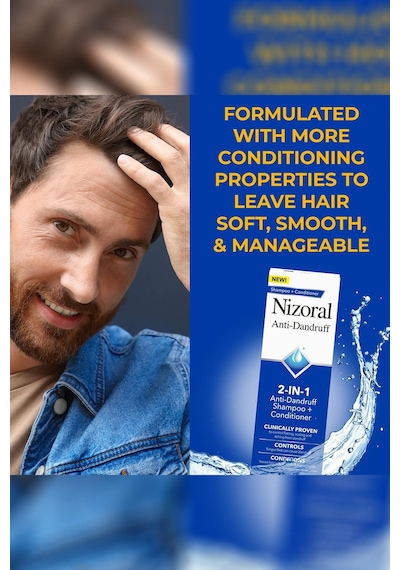 Nizoral 2'si 1 Arada Kepek Karşıtı Şampuan Ve Saç Kremi 400ml