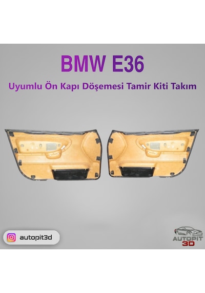 Bmw E36 Uyumlu Ön Kapı Döşemesi Tamir Kiti Sağ-sol Takım Döşemesi Tamir Kiti