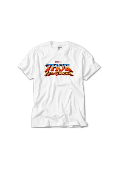 Thor Love And Thunder Logo Beyaz Tişört Beyaz