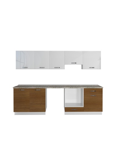 Decoraktiv Elite 280 Ankastre Fırın Modüllü Mdf Hazır Mutfak Dolabı - Tezgah Dahil - Ceviz - Beyaz Beyaz - Ceviz Decoraktiv Elite 280 Ankastre Fırın Modüllü Mdf Hazır Mutfak Dolabı - Tezgah Dahil - Ceviz - Beyaz Beyaz - Ceviz