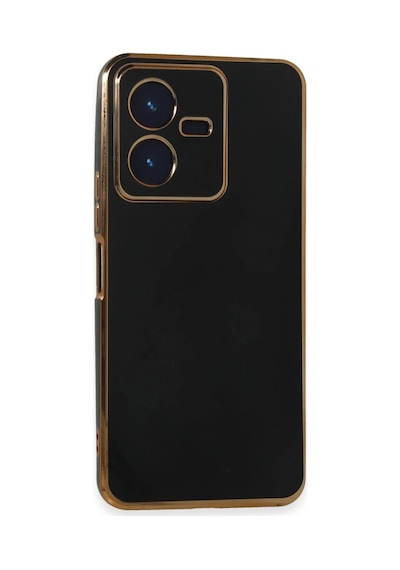 Vivo Y22 2022 Kılıf Volet Silikon - Siyah 0.2M-Çok Renkli