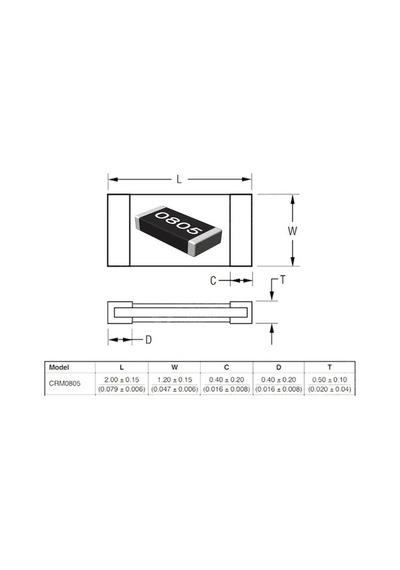47k 805 1/8 Smd Direnç 100 Adet