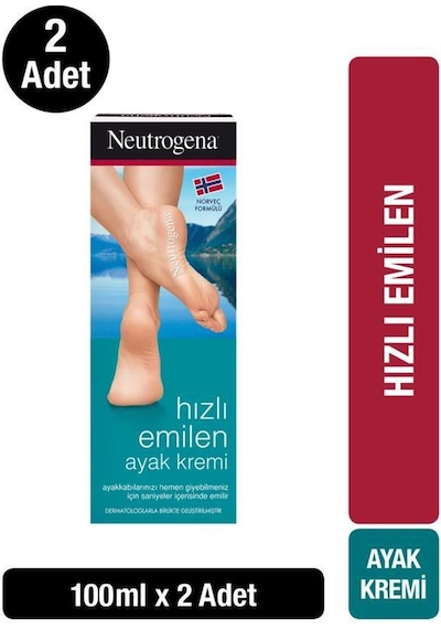 Neutrogena Norveç Hızla Emilen Ayak Kremi 2 x 100 ML