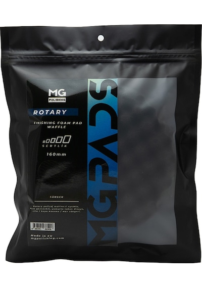 Mg Pads Rotary Ağır Kesim Kalın Pasta Süngeri Gri - 160 Mm