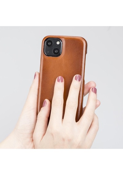 Bouletta Apple İphone 13 Uyumlu Deri Arka Kapak F360 Rst2ef Taba
