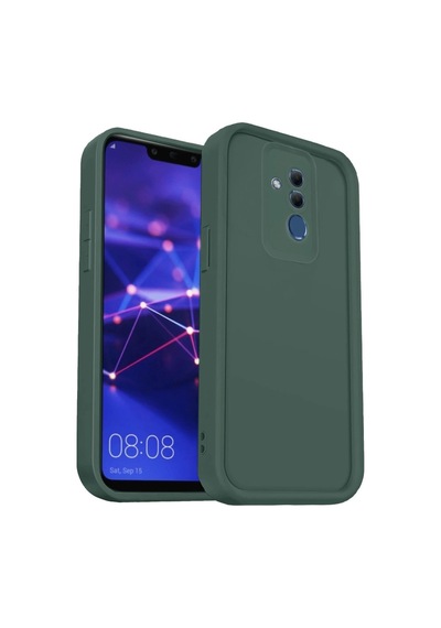 Mate 20 Lite Kılıf Viera Silikon - Koyu Yeşil Bz8683140834777