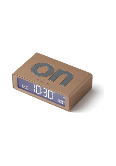 Lexon Flip Mini Şarj Edilebilir Alarm Saat Dore Altın