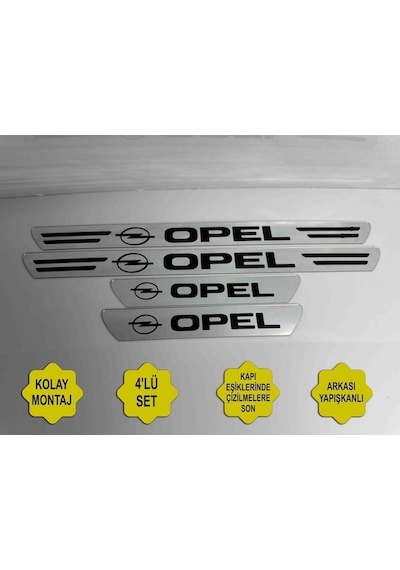 Opel Senator İle Uyumlu Kapı Eşiği Koruyucu Ön - Arka 4'lü Set