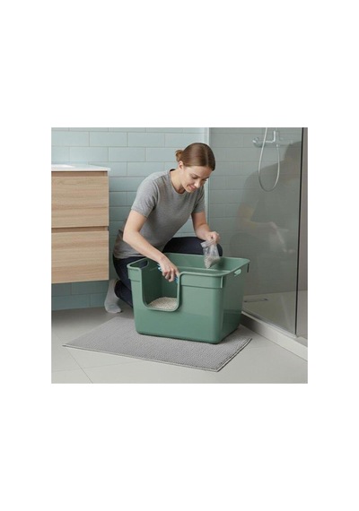 Tanos Yarı Açık Kedi Tuvaleti 54x40x32 - Yeşil