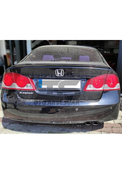 Honda Civic Fd6 Bagaj Üstü Black Piano Spoiler Bagaj Çıtası (Sts Oto Aksesuar) 01