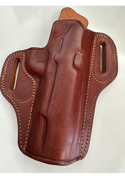1911 Deri Silah Kılıfı Kelebek Model Kemer Üstü Hızlı Çekim Mavi