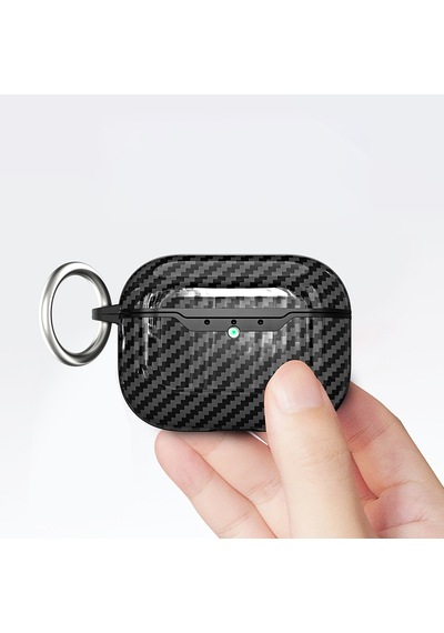 Apple AirPods Uyumlu Pro 3 Kılıf Zore Airbag 05 Silikon Siyah
