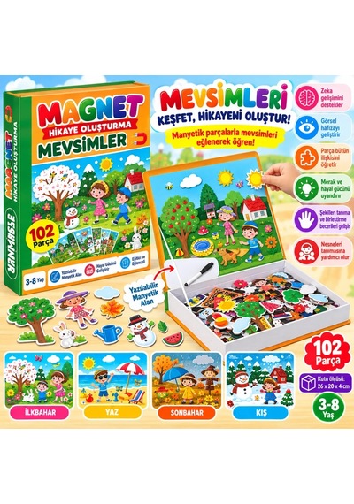 Eğlenceli Magnet Hikaye Oluşturma Seti +3 Yaş