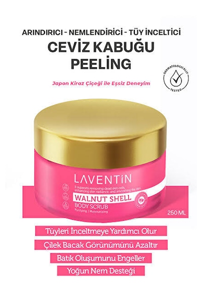 Laventin Besleyici Nemlendirici Anında Batık Karşıtı El Ve Vücut Peelingi