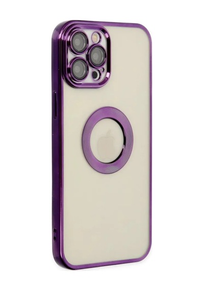 Jenerik Apple iPhone Uyumlu  Uyumlu 12 Pro Kılıf Slot Silikon - Mor