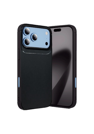Apple İphone 18 Pro Max Auto Focus Karbon Kapak - Siyah