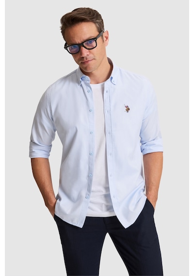 U.s. Polo Assn. Erkek Açık Mavi Gömlek Basic 50332757-vr003 Acık Mavı