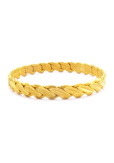 Ferizz Altın Kaplama 8 Mm Kalın Adana Burması Bilezik Blz-3053 001