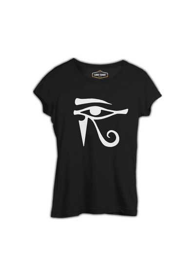 Ra'nın Gözü - R Siyah Kadın Tshirt 001