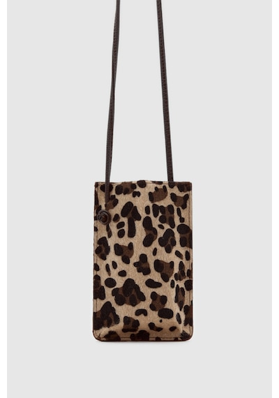 Shule Bags Le City Telefon Çantası Leopar