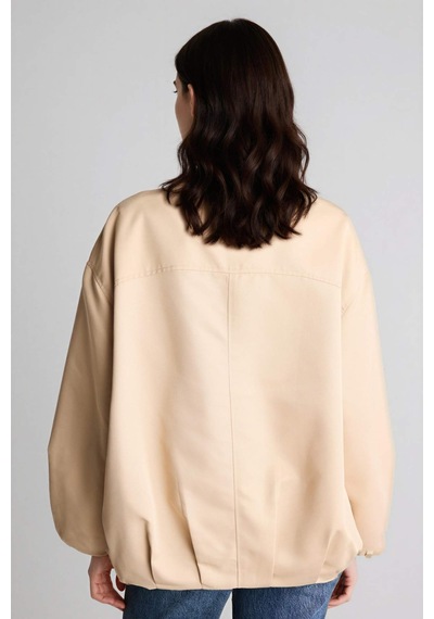 Defacto Regular Fıt Hakim Yaka Gabardin Blazer Ceket H2823ax26spbg109 Bej-bg109
