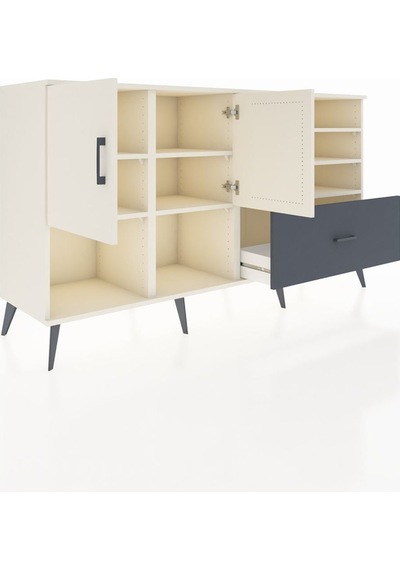 Hyperion Konsol 7 Raflı Tek Çekmeceli 2 Kapaklı 176x44x99 Aytaşı- Aytaşı-aytaşı/antrasit Hyperion Konsol 7 Raflı Tek Çekmeceli 2 Kapaklı 176x44x99 Aytaşı- Aytaşı-aytaşı/antrasit